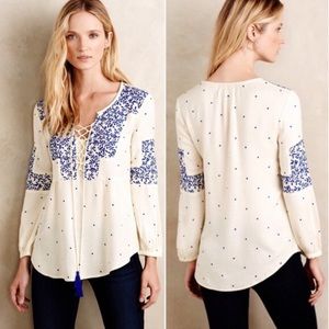 ANTHROPOLOGIE x Vanessa Virginia Libra Boho Blouse